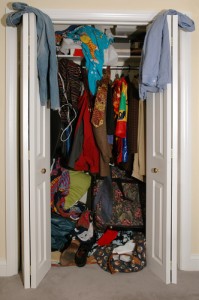 Adding drawers, shelves, rods and more to your closet can tranform your dishelved closet into an organized space.